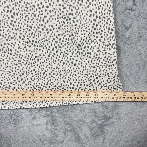 Ava James 2X Plus Size Dalmatian Dot Cold Shoulder Ladder Strap Top - Picture 6 of 8